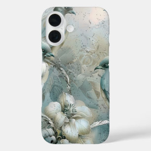 Niedliche Pastel Safari Wildtiere Vögel iPhone 16 Hülle