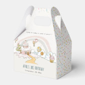 Niedliche Pastel Sweet Time Candy Land Kindergebur Geschenkschachtel (Rückseite)