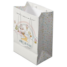 Niedliche Pastel Sweet Time Candy Land Kindergebur Mittlere Geschenktüte