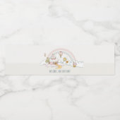 Niedliche Pastel Sweet Time Candy Land Kindergebur Wasserflaschenetikett (Einzelnes Label)