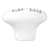 Niedliche Pastel Unicorn Keramikknauf (Seitenansicht)