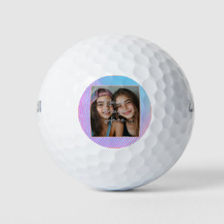 Niedliche Pastel Vaporwave Strip Foto Border Golfball