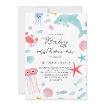 Niedliche Pastel Wasserfarbe unter der Meeresbabyd