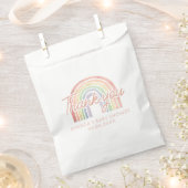 Niedliche Pastel Watercolor Rainbow Kinderdusche Geschenktütchen (Ausgeschnitten)