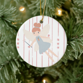 Niedliche Pastel Whimsical Harvest Fairy Keramik Ornament
