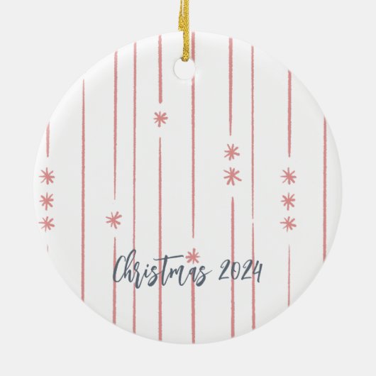 Niedliche Pastel Whimsical Harvest Fairy Keramik Ornament (Hinten)