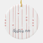 Niedliche Pastel Whimsical Harvest Fairy Keramik Ornament (Hinten)