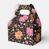 Niedliche Pastelbats Halloween und Florals Geschenkschachtel (Rückseite)