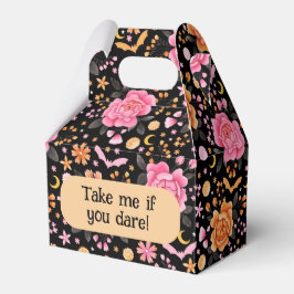 Niedliche Pastelbats Halloween und Florals Geschenkschachtel