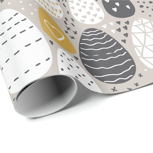 Niedliche Pasteleier Geschenkpapier (Rolleneckpunkt)