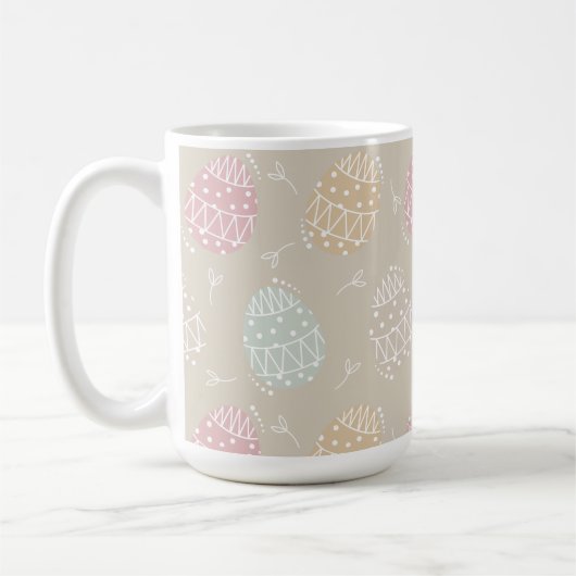 Niedliche Pasteleier Kaffeetasse (Links)