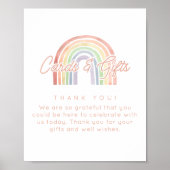 Niedliche Pastelfarben Rainbow Cards und Geschenke Poster (Vorne)