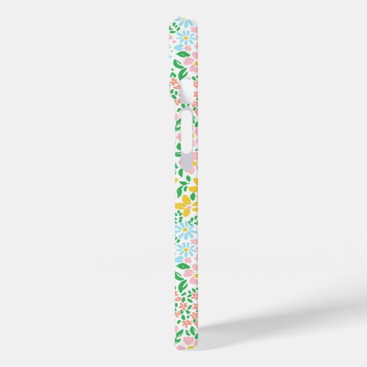 Niedliche Pastelgarten Blume Muster Case-Mate iPhone Hülle (Rückseite / Links)