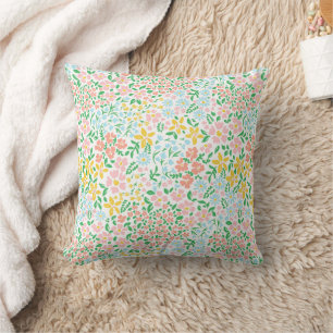 Niedliche Pastelgarten Blume Muster Kissen