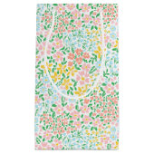 Niedliche Pastelgarten Blume Muster Kleine Geschenktüte (Vorderseite)