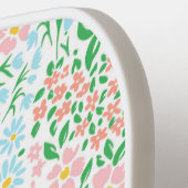 Niedliche Pastelgarten Blume Muster Pickleball Schläger (Linke Seite)