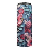 Niedliche Pastell 3D-Schale Thermosbecher (Rückseite)