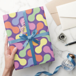 Niedliche Pastell Abstrakt Candy Blob Muster Geschenkpapier