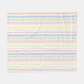 Niedliche Pastell Baby Print Fleecedecke (Vorderseite (Horizontal))