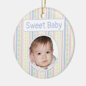 Niedliche Pastell Baby Print Keramik Ornament (Links)