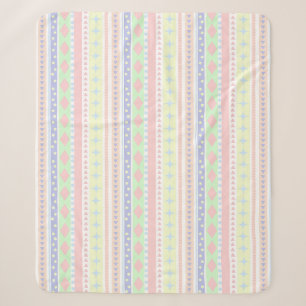 Niedliche Pastell Baby Print Sherpadecke