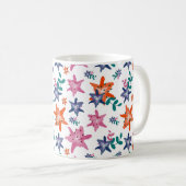 Niedliche Pastell-Blume Kaffeetasse (VorderseiteRechts)