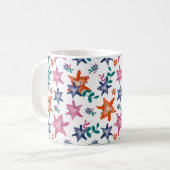 Niedliche Pastell-Blume Kaffeetasse (Vorderseite Links)