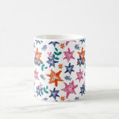 Niedliche Pastell-Blume Kaffeetasse (Mittel)