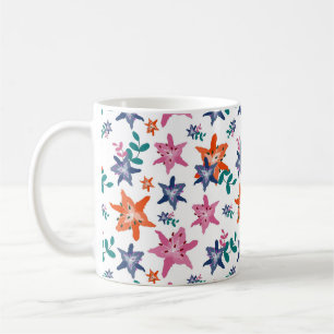 Niedliche Pastell-Blume Kaffeetasse