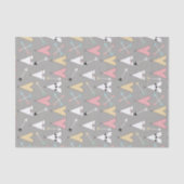 Niedliche Pastell-Bohemische Teepees und Pfeile Seidenpapier (Vorderseite)