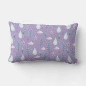 Niedliche Pastell Cloud Pattern Throw Pillow" Lendenkissen (Rückseite)