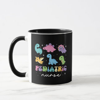 Niedliche Pastell-Dinosaurier-Kinderkrankenschwest Tasse