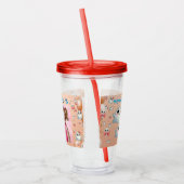 Niedliche Pastell Ghost Acrylic Tumbler Geburtstag Acryltrinkbecher (Links)