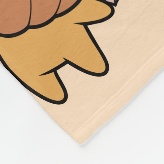 Niedliche Pastell Halloween Pumpkin Bat Pattern Fleecedecke (Ecke)