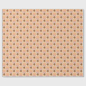 Niedliche Pastell Halloween Pumpkin Bat Pattern Geschenkpapier (Flach)