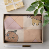 Niedliche Pastell Halloween Pumpkin Bat Pattern Seidenpapier (Geschenk)