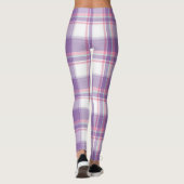 Niedliche Pastell Kariert Print Leggings (Rückseite)