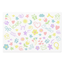 Niedliche Pastell-Liebe Lächeln Polka Dot Streifen