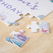 Niedliche Pastell Personalisierte Leepover Geburts Puzzle (Seite)