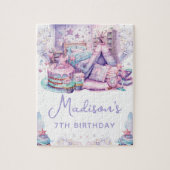 Niedliche Pastell Personalisierte Leepover Geburts Puzzle (Vertikal)