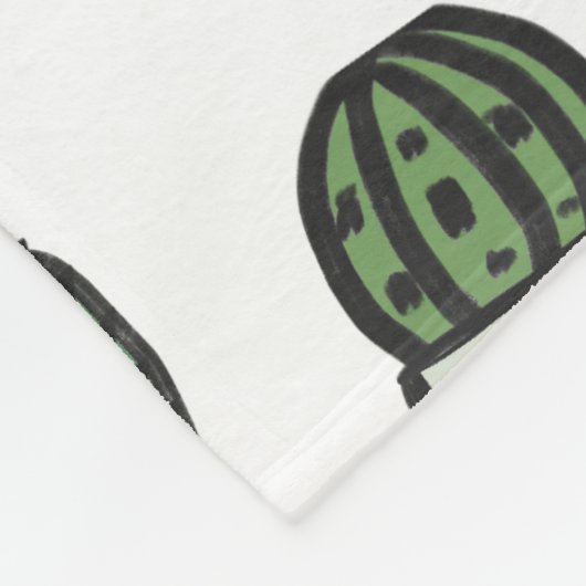 Niedliche Pastell-Pflanze Fleecedecke (Ecke)