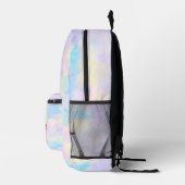Niedliche Pastell Rainbow Axolotl Girl Name Bedruckter Rucksack (Rechts)