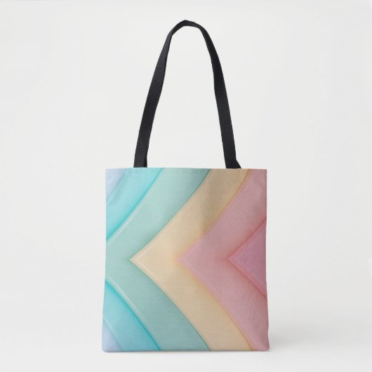 Niedliche Pastell-Regenbogenfarben Tote Beutel Tasche (Vorderseite)
