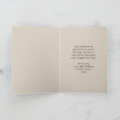 Niedliche Pastell Santa Claus Weihnachtskarte Karte (Innenseite)