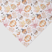 Niedliche Pastell Spooky Cupcakes Halloween Muster Seidenpapier (Ausschnitt)