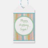 Niedliche Pastell-Textur - Geschenk-Tag Geschenkanhänger (Vorderseite)