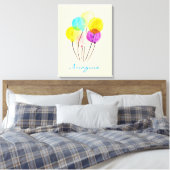 Niedliche Pastellballons Leinwanddruck (Insitu (Schlafzimmer))