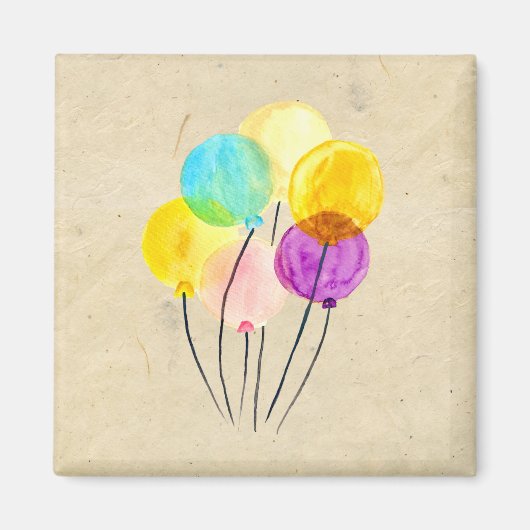 Niedliche Pastellballons Magnet (Vorne)