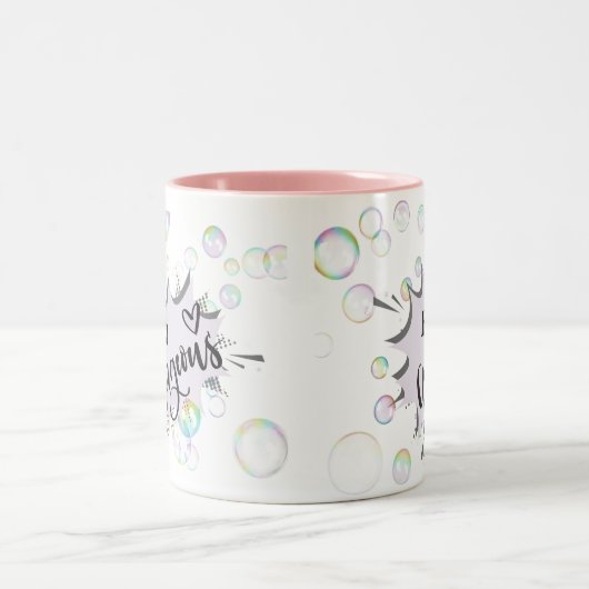 Niedliche Pastellblase hey herrliche Tasse (Mittel)