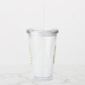 Niedliche Pastellcreme-Cartoon-Illustrationskinder Acryltrinkbecher (Rechts)